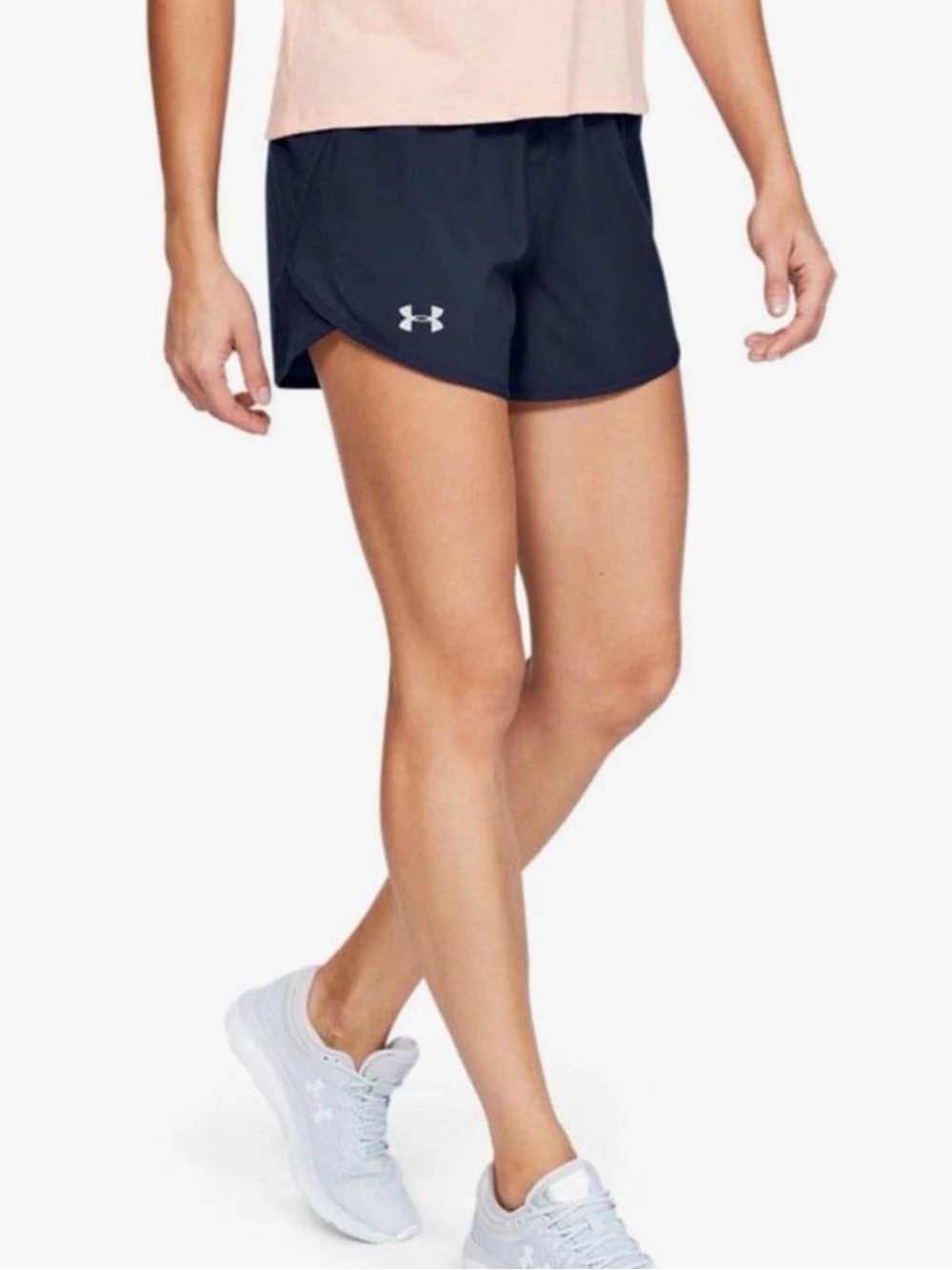 Under Armour Women's Fly by 2.0 Running Shorts Plus Size 3XL Navy New